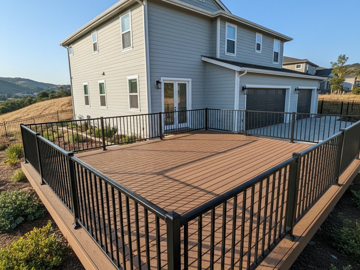 Custom Deck Design completed by Summit Deck Solutions in Santa Ana, CA