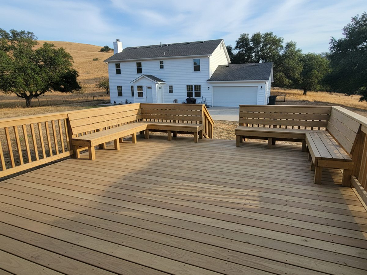 Summit Deck Solutions crew at work on a home in Garden Grove, CA